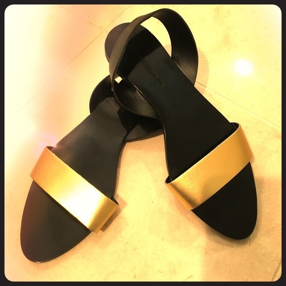 Zara Black Gold Sandal - Picture 2 of 4